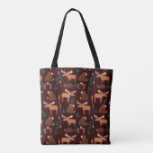 Noordelijke Blootstelling Moose en Beer dierlijke  Tote Bag (Achterkant)