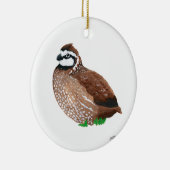 Noordelijke Bobwhite Keramisch Ornament (Rechts)