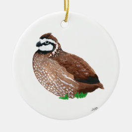 Noordelijke Bobwhite Keramisch Ornament