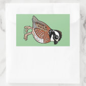 Noordelijke Bobwhite Rechthoekige Sticker (Tas)