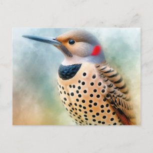 Noordelijke Bosspotvogel Kunst Briefkaart