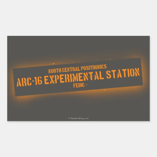 Noordelijke centrale positie rechthoekige sticker (Voorkant)