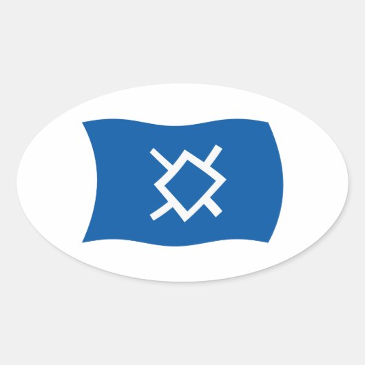 Noordelijke Cheyenne Vlag Sticker (Voorkant)
