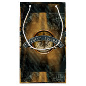 Noordelijke Compass Gift Bag Klein Cadeauzakje (Achterkant)