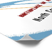 Noordelijke Conway, New Hampshire reisposter Poster (Hoek)