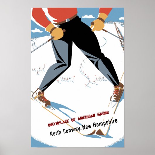 Noordelijke Conway, New Hampshire reisposter Poster (Voorkant)