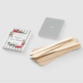 Noordelijke druplet grijze bruiloft handwaaier (Niet-gemonteerd)