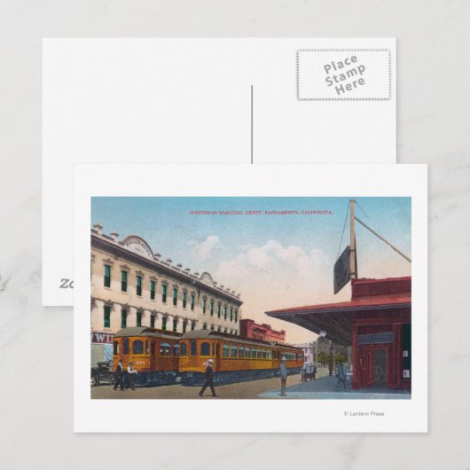 Noordelijke elektrische treinstel briefkaart (Voorkant / Achterkant)