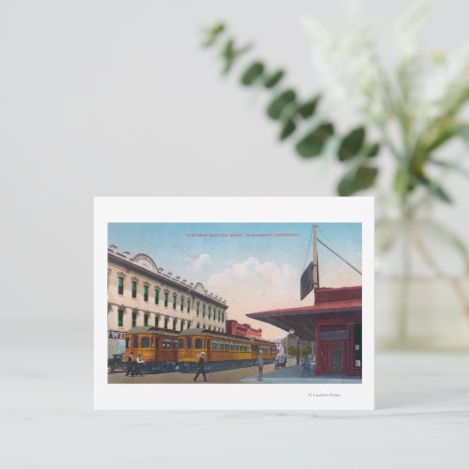 Noordelijke elektrische treinstel briefkaart (Staand voorkant)