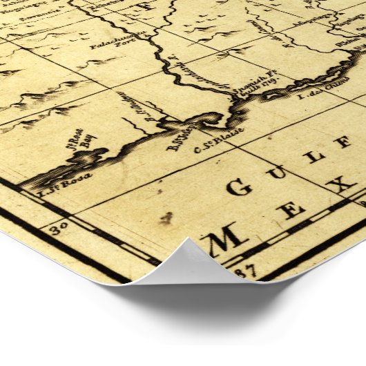 Noordelijke en Zuid-Carolina en Georgië - Panorami Poster (Hoek)