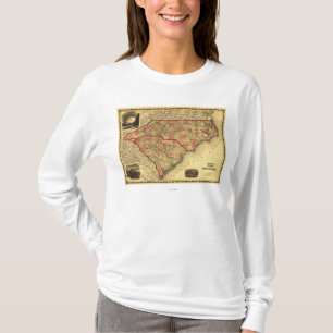 Noordelijke en Zuid-CarolinaPanoramic Map T-shirt