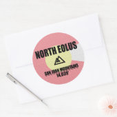 Noordelijke Eolus Ronde Sticker (Envelop)