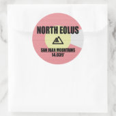 Noordelijke Eolus Ronde Sticker (Tas)