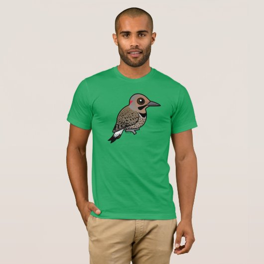 Noordelijke flikker (geel met schuine streep) t-shirt (Voorkant volledig)