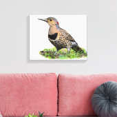 Noordelijke flikker op de grond canvas afdruk (Insitu (Woonkamer))