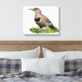 Noordelijke flikker op de grond canvas afdruk (Insitu (Slaapkamer))