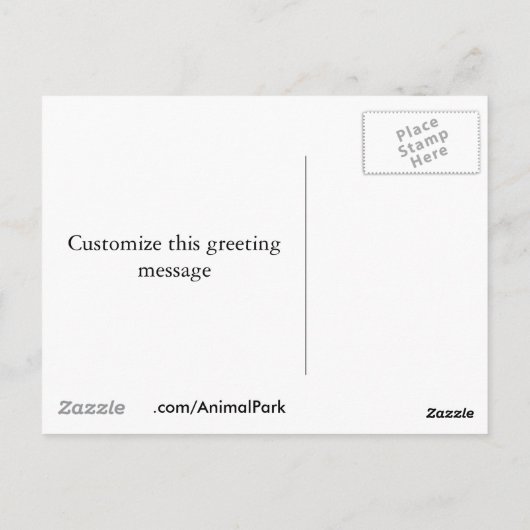 Noordelijke gepotte boomkorren briefkaart (Achterkant)