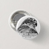 Noordelijke Goshawk Ronde Button 3,2 Cm (Voorkant /achterkant)