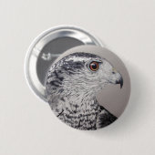 Noordelijke Goshawk Ronde Button 5,7 Cm (Voorkant /achterkant)