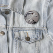Noordelijke Goshawk Ronde Button 5,7 Cm (In situ)