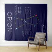 Noordelijke Halfrond Sterrenbeeld Orion Wandkleed (In Situ (horizontaal))