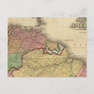 Noordelijke helft van Zuid-Amerika Briefkaart