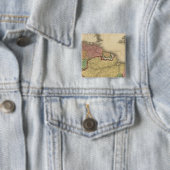 Noordelijke helft van Zuid-Amerika Vierkante Button 5,1 Cm (In situ)
