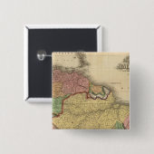 Noordelijke helft van Zuid-Amerika Vierkante Button 5,1 Cm (Voorkant /achterkant)