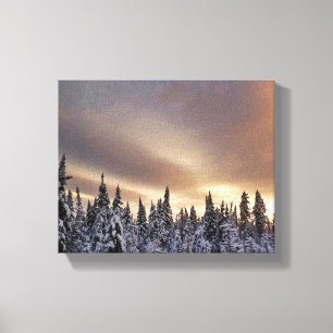 noordelijke hemel canvas afdruk