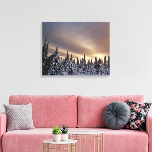 noordelijke hemel canvas afdruk (Insitu (Woonkamer))