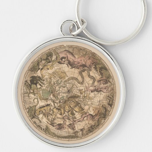 Noordelijke hemelbol Sleutelhanger (Voorkant)
