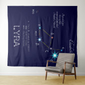 Noordelijke Hemisfeer Sterrenbeeld Lier Wandkleed (In Situ (horizontaal))