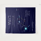 Noordelijke Hemisfeer Sterrenbeeld Lier Wandkleed (Voorkant (horizontaal))