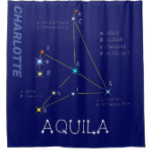 Noordelijke Hemisphere Constellation Aquila Douchegordijn (Voorkant)