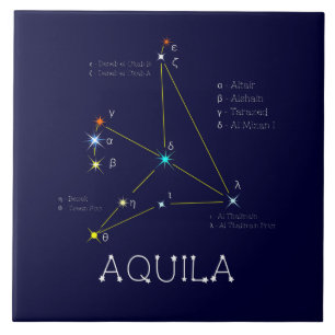 Noordelijke Hemisphere Constellation Aquila Tegeltje