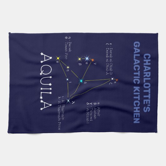 Noordelijke Hemisphere Constellation Aquila Theedoek (Horizontaal)