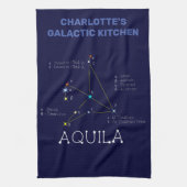 Noordelijke Hemisphere Constellation Aquila Theedoek (Verticaal)