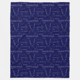 Noordelijke Hemisphere Constellation Cassioipeia Fleece Deken