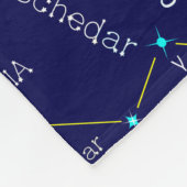 Noordelijke Hemisphere Constellation Cassioipeia Fleece Deken (Hoek)