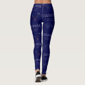 Noordelijke Hemisphere Constellation Cassioipeia Leggings (Achterkant)