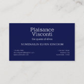 Noordelijke Hemisphere Constellation Cassioipeia Visitekaartje (Achterkant)