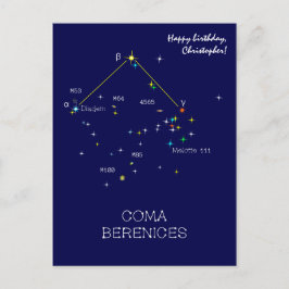 Noordelijke Hemisphere Constellation Coma Berenice Briefkaart