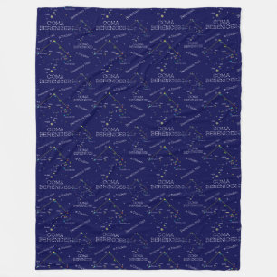 Noordelijke Hemisphere Constellation Coma Berenice Fleece Deken