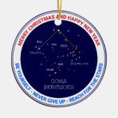 Noordelijke Hemisphere Constellation Coma Berenice Keramisch Ornament (Voorkant)
