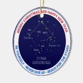 Noordelijke Hemisphere Constellation Coma Berenice Keramisch Ornament (Links)