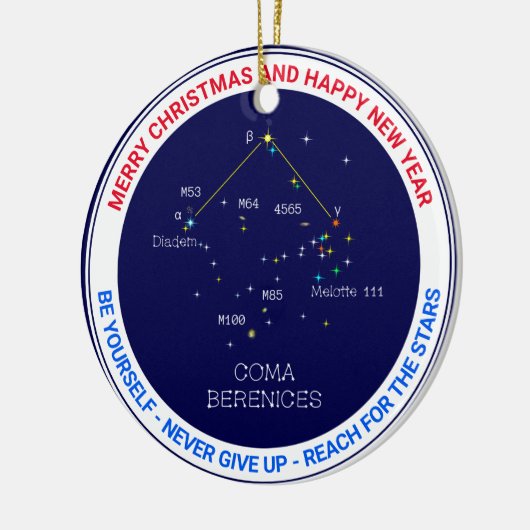 Noordelijke Hemisphere Constellation Coma Berenice Keramisch Ornament (Links)