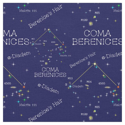 Noordelijke Hemisphere Constellation Coma Berenice Stof (Close Up)