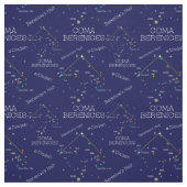 Noordelijke Hemisphere Constellation Coma Berenice Stof (Swatch)