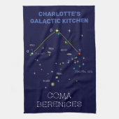 Noordelijke Hemisphere Constellation Coma Berenice Theedoek (Verticaal)