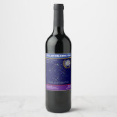 Noordelijke Hemisphere Constellation Coma Berenice Wijn Etiket (Voorkant)